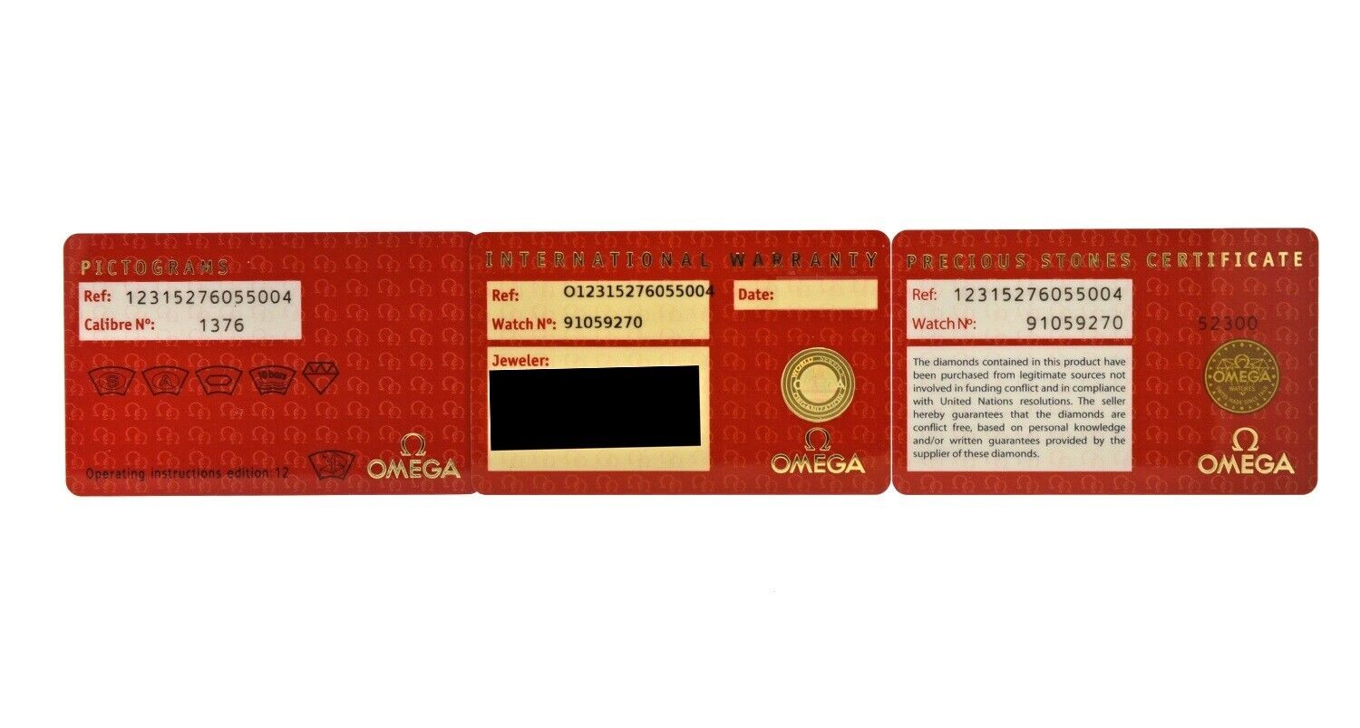 Omega Constellation 123.15.27.60.55.004 Diamond Sunburst MOP 27MM Quartz Watch