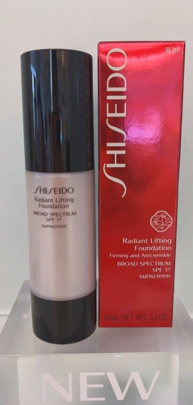 Shiseido Radiant Lifting Foundation - B20 - SPF 17 - 1.2 oz. - New in Box