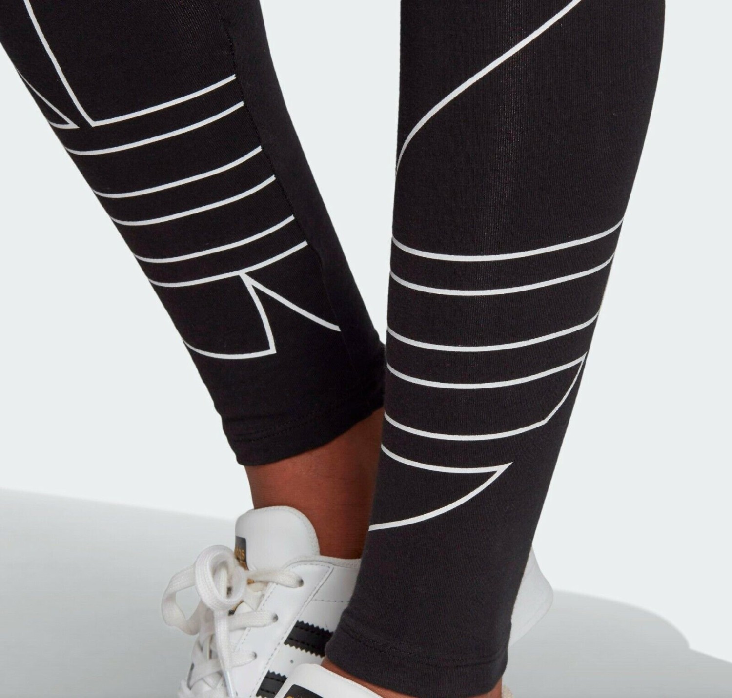 ADIDAS ORIGINALS LARGE LOGO HIGH WAISTED LEGGINGS BLACK UK 6,8,10,16 BNWT