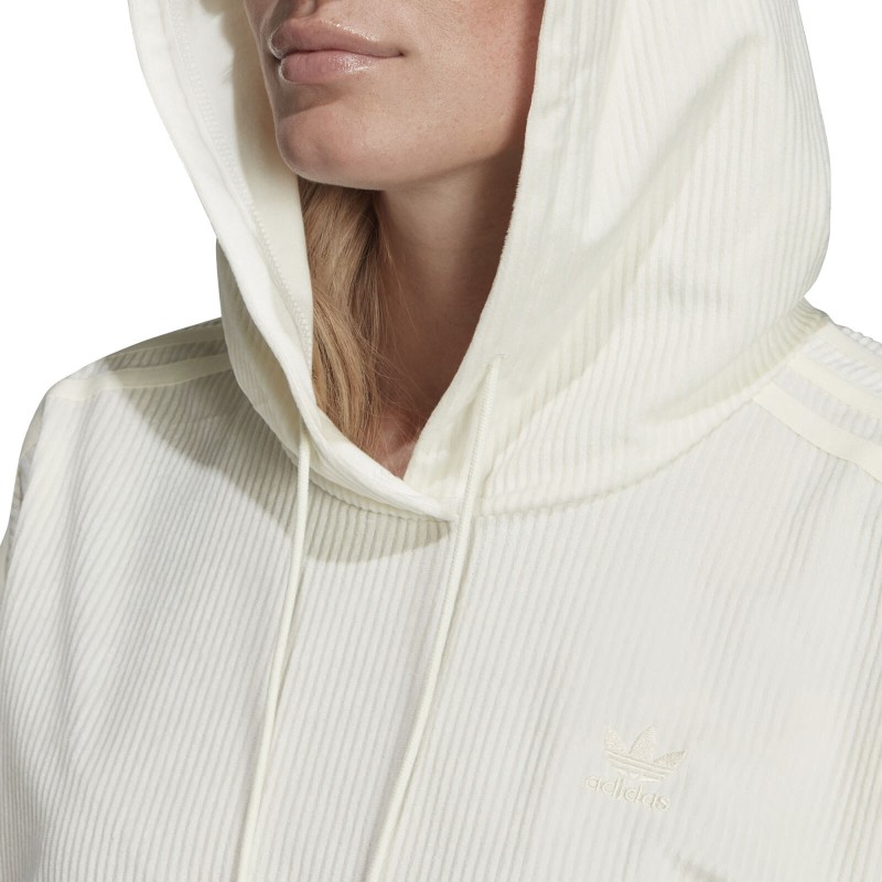Adidas women's velvet corduroy hoodie
