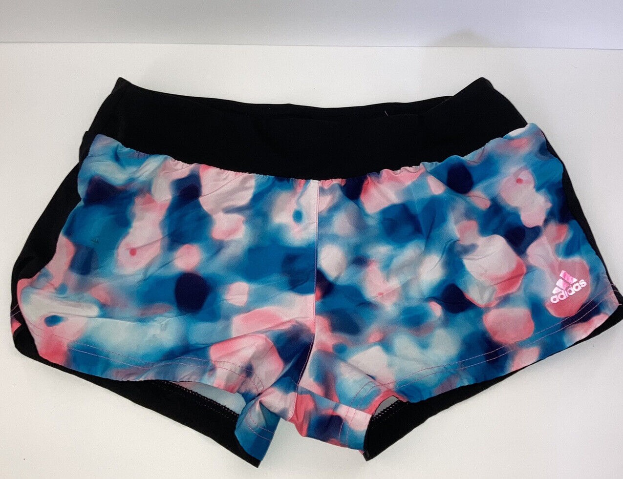 Adidas Women’s shorts Climalite Athletic Running Size M Pink Blue