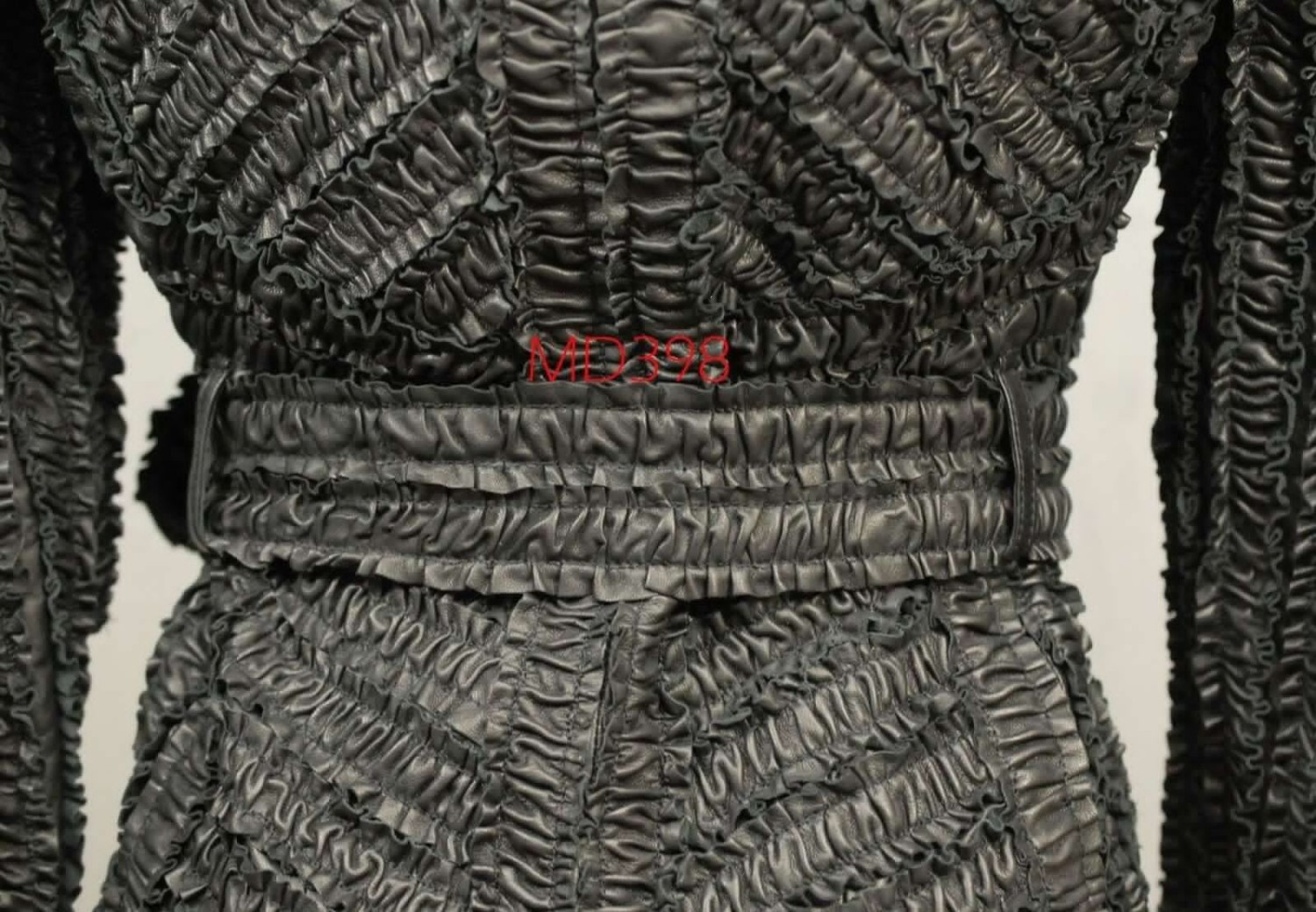 RUNWAY Burberry Prorsum pleated leather windbreaker 6 40 coats ladies gifts-