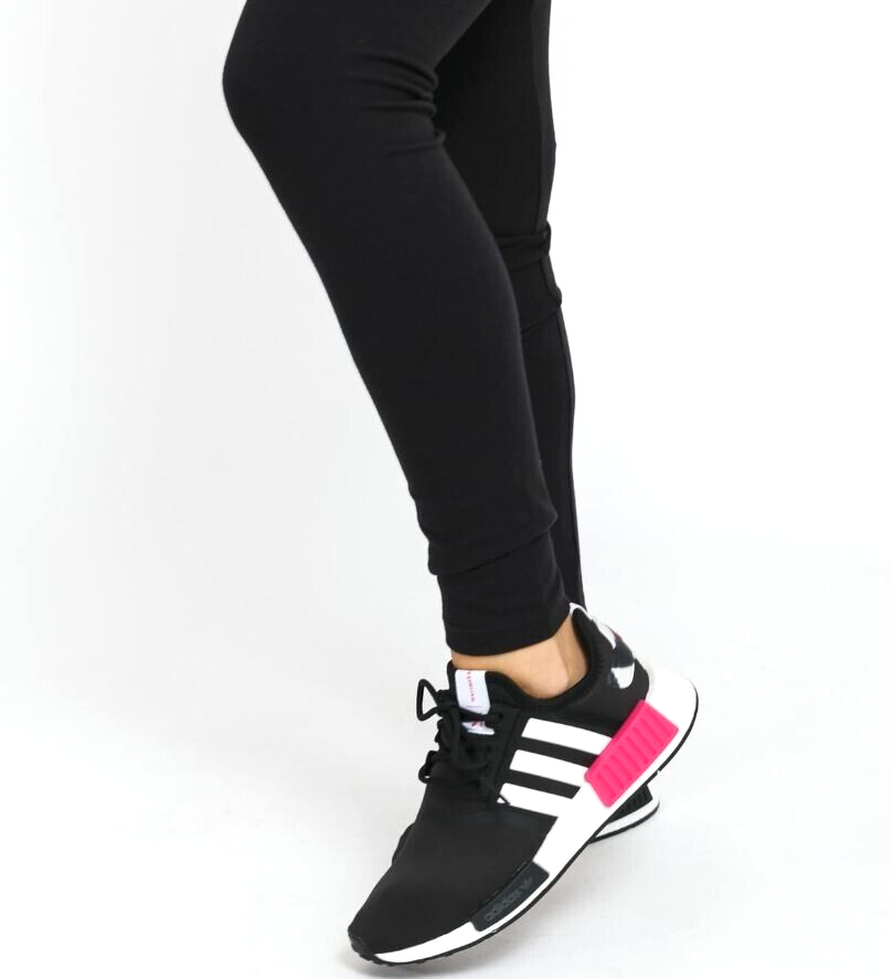 ADIDAS ORIGINALS WOMEN'S FLORAL TREFOIL TIGHTS SIZE MEDIUM #H15789 BLACK