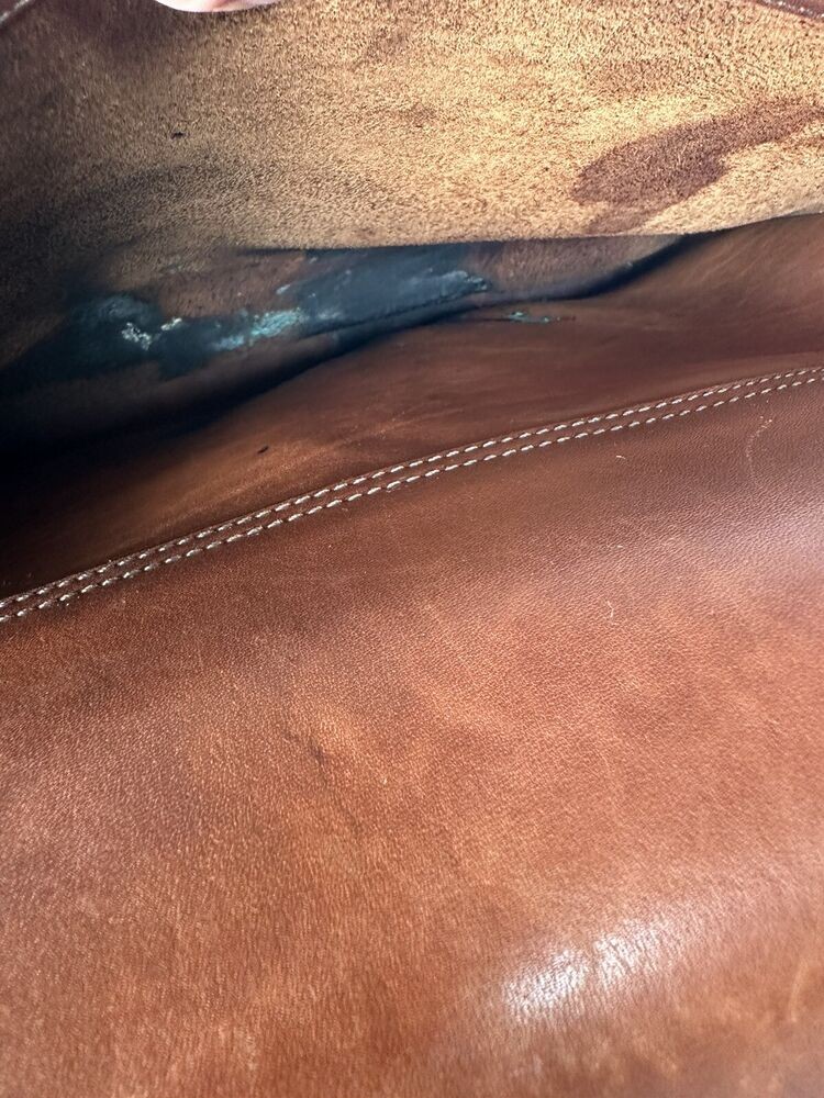 Ghurka #95 Chestnut Too Handle Leather shoulder bag Briefcase