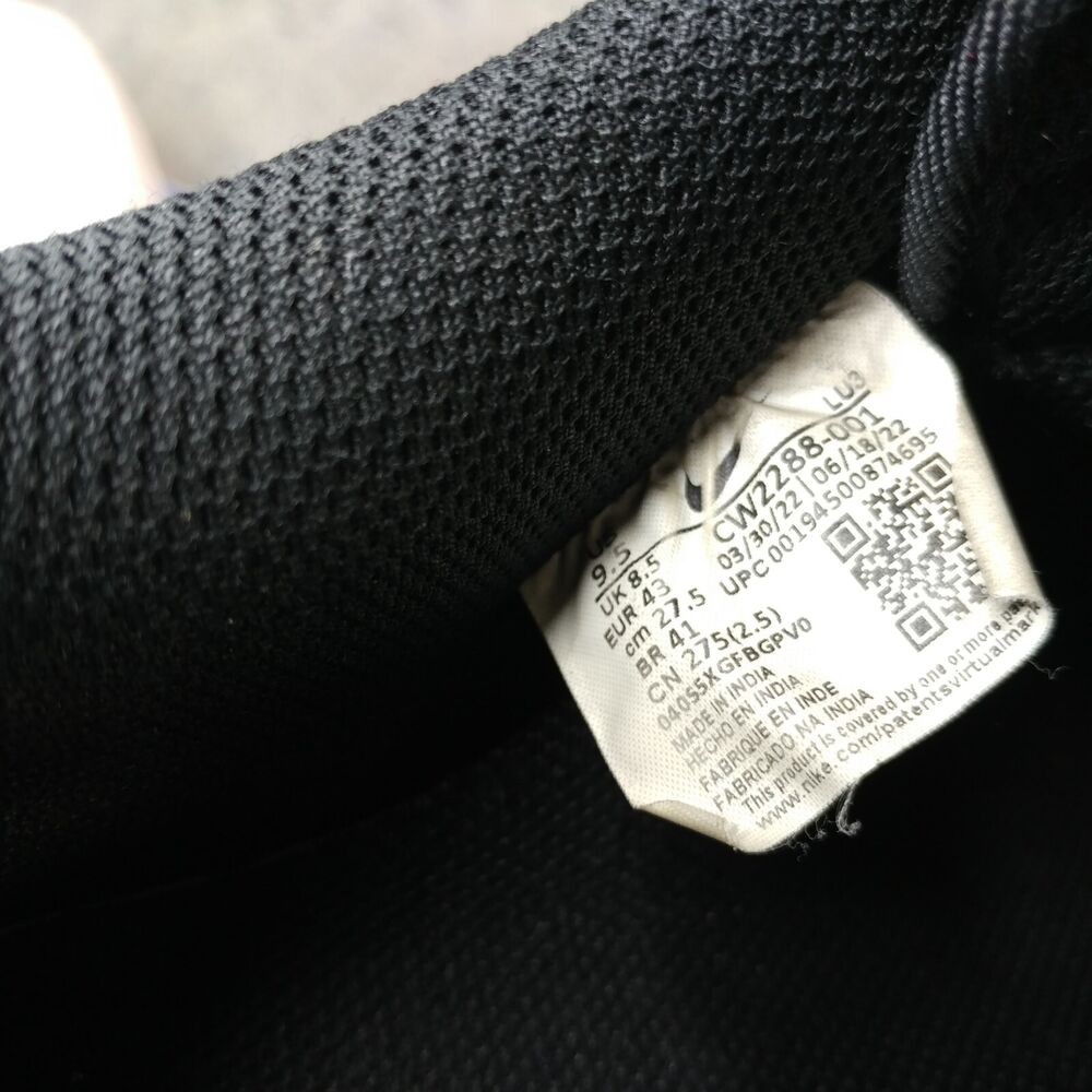 Nike Air Force 1 Low Mens Shoes Size 9.5 Sneakers AF1 Triple Black CW2288-001