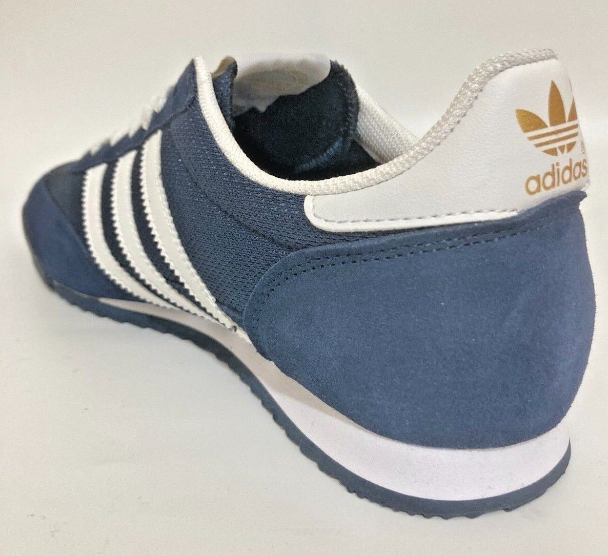 adidas dragon Mens Originals Trainers Uk Size 7 - 12 G50919 NAVY WHITE MET GOLD