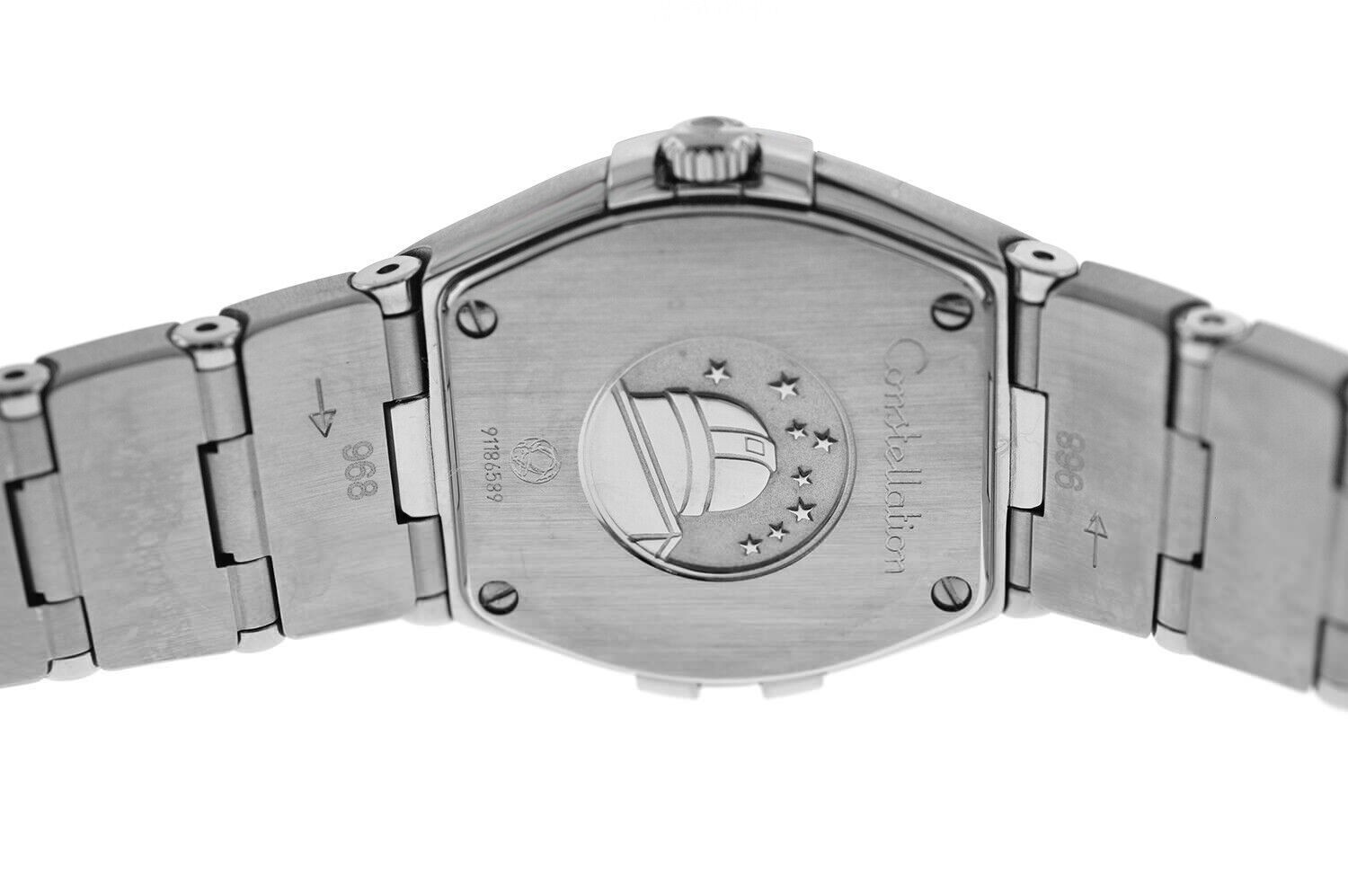 Omega Constellation 123.15.24.60.52.001 Diamond Sunburst Steel 24MM Quartz Watch