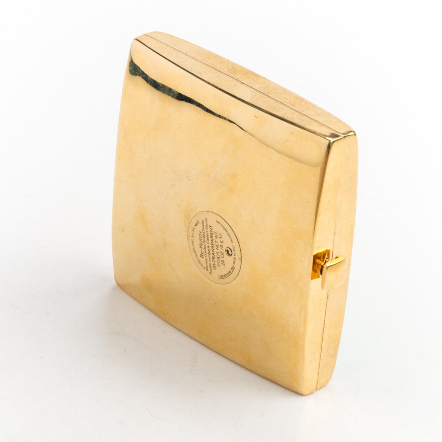 Estee Lauder Re-Nutriv Pressed Powder Compact Jeweled Crystal Mirror Transparent