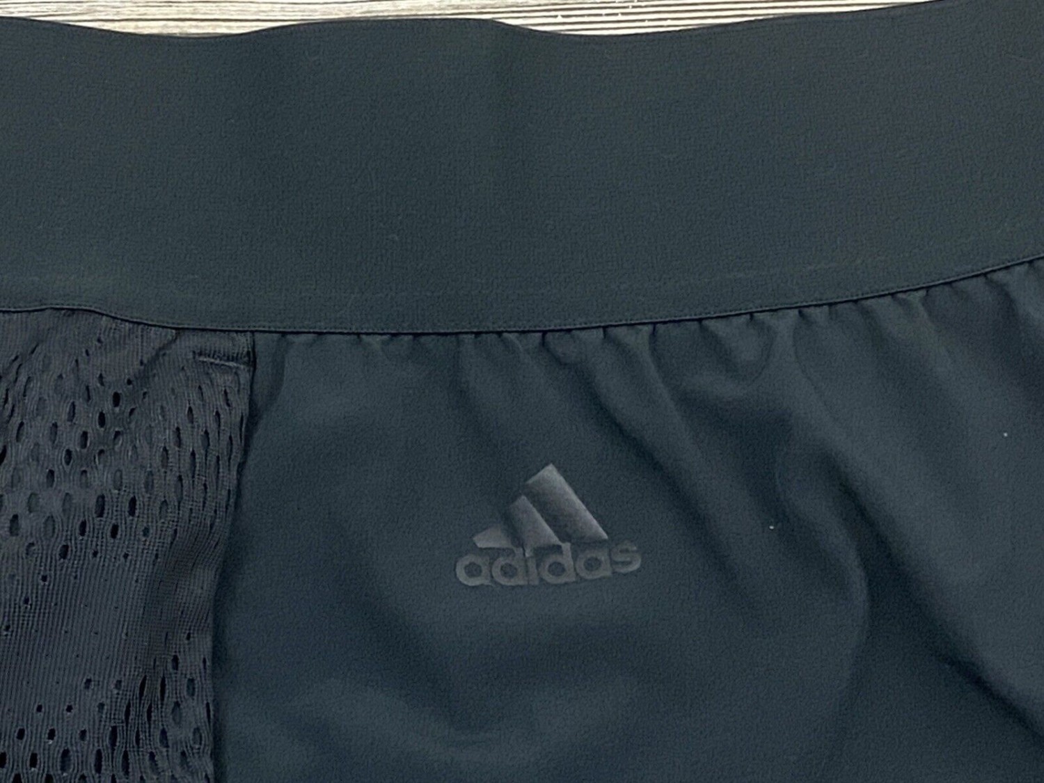 Adidas women's shorts medium stretch black polyester elastic fiber-