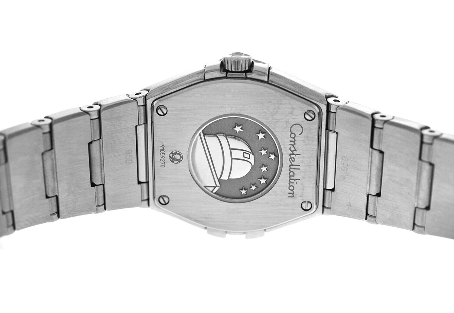 Omega Constellation 123.15.27.60.55.004 Diamond Sunburst MOP 27mm Quartz Watch-