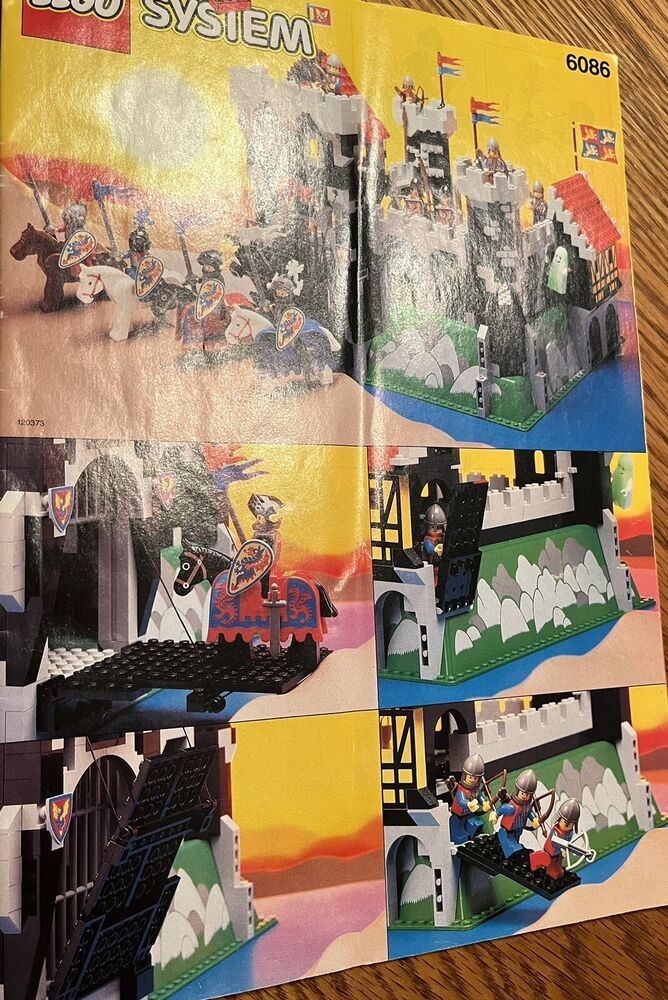 LEGO 6086 Black Knight’s Castle With Box And Instructions Read Description