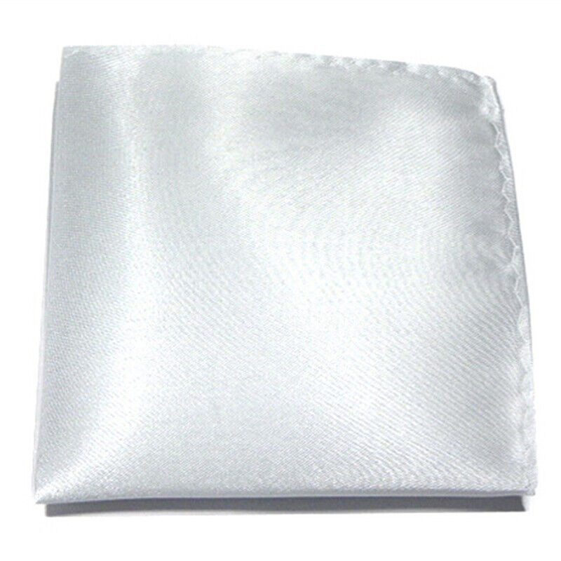 Men Square Towel Silk Satin Handkerchief Wedding Party Suit Pocket Accessories