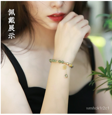 [Spirit Life Museum] Consecration Genuine Green Ghost Crystal Bracelet for Men and Women Lucky Jade Beads Lucky Jade Beads Lucky Jade Beads