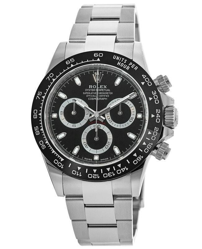 New Rolex Cosmograph Daytona Oystersteel Black Dial Men's Watch M116500LN-0002