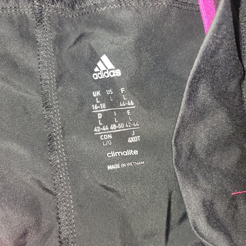 Adidas Women's Large Climate Running Shorts Grey and Pink Off Road Gym-