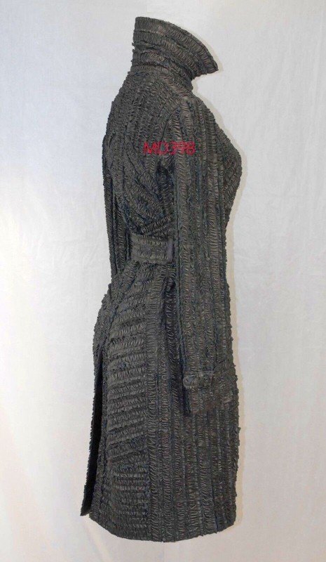 RUNWAY Burberry Prorsum pleated leather windbreaker 6 40 coats ladies gifts-