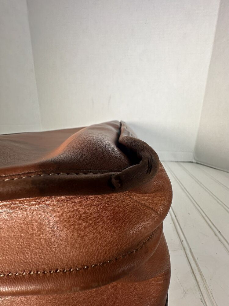Ghurka #95 Chestnut Too Handle Leather shoulder bag Briefcase