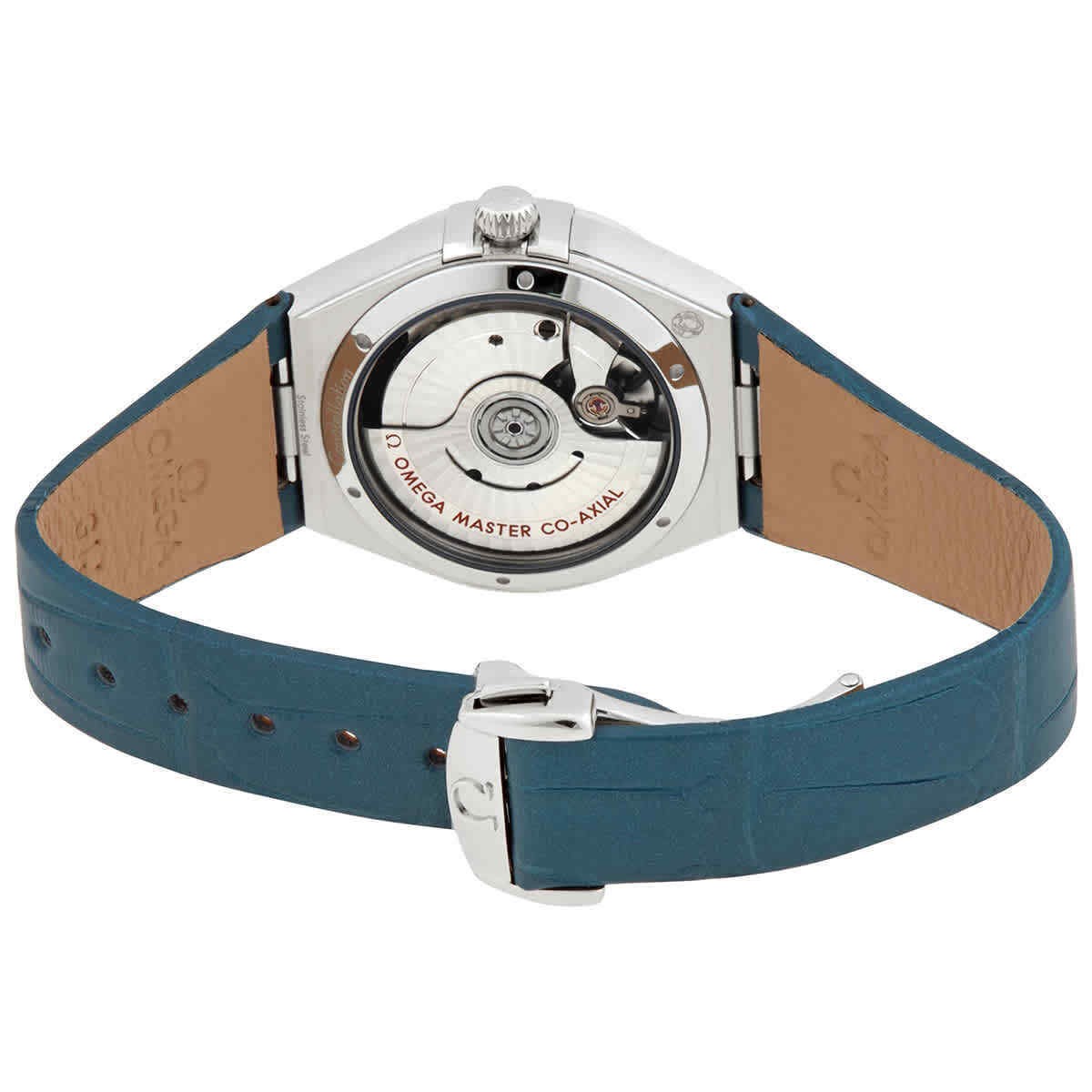 Omega Constellation Automatic Chronometer Diamond Blue Dial Ladies Watch