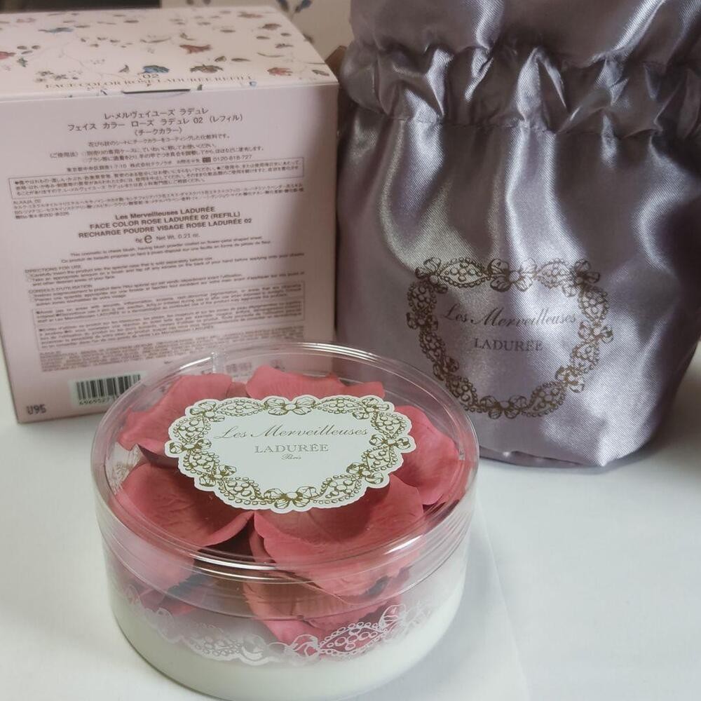 Les Merveilleuses LADURÉE Face Color Rose Pot Refill 01 02 Set