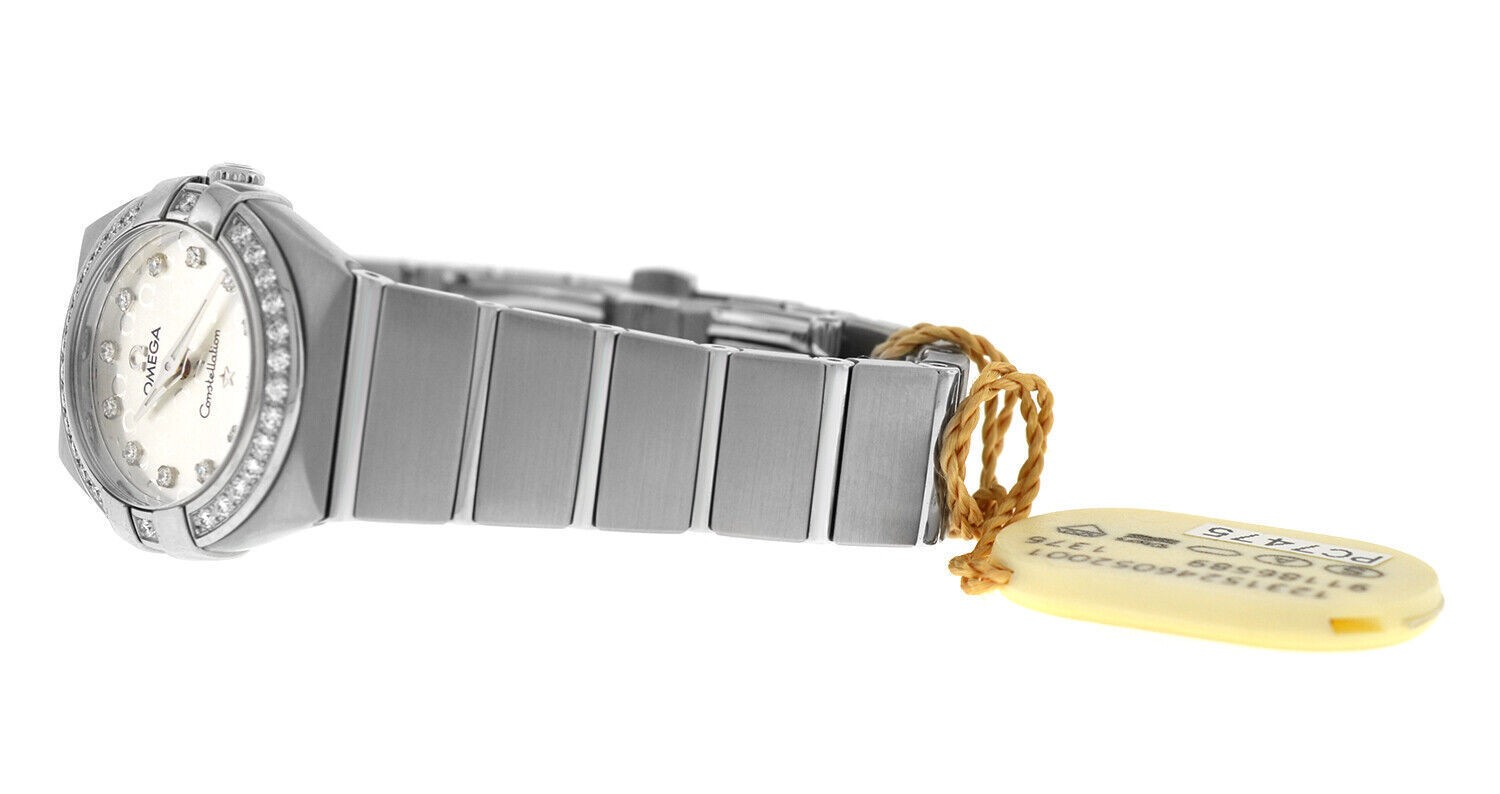 Omega Constellation 123.15.24.60.52.001 Diamond Sunburst Steel 24MM Quartz Watch