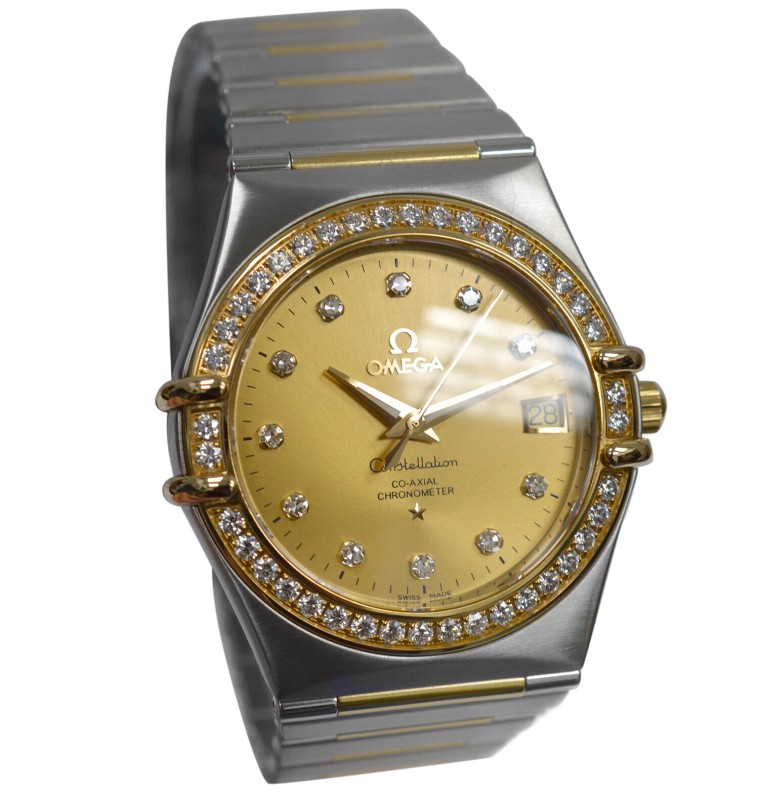 Omega Constellation 160 Years 111.25.36.20.58.001 Diamond 18K Gold 36mm Watch-