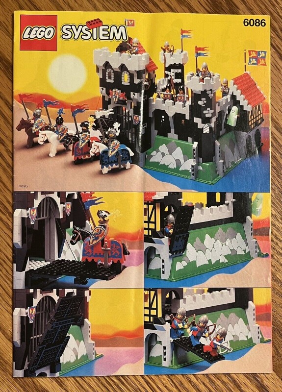 LEGO 6086 Black Knight’s Castle With Box And Instructions Read Description