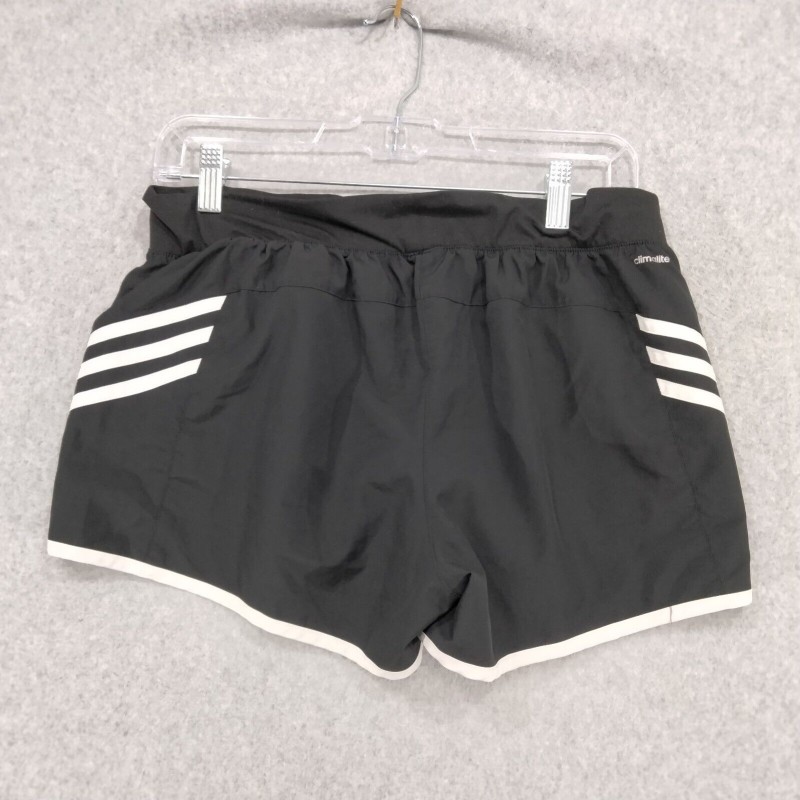 Adidas Climalite Shorts Event Running Jogging Logo Black Women's Size M-