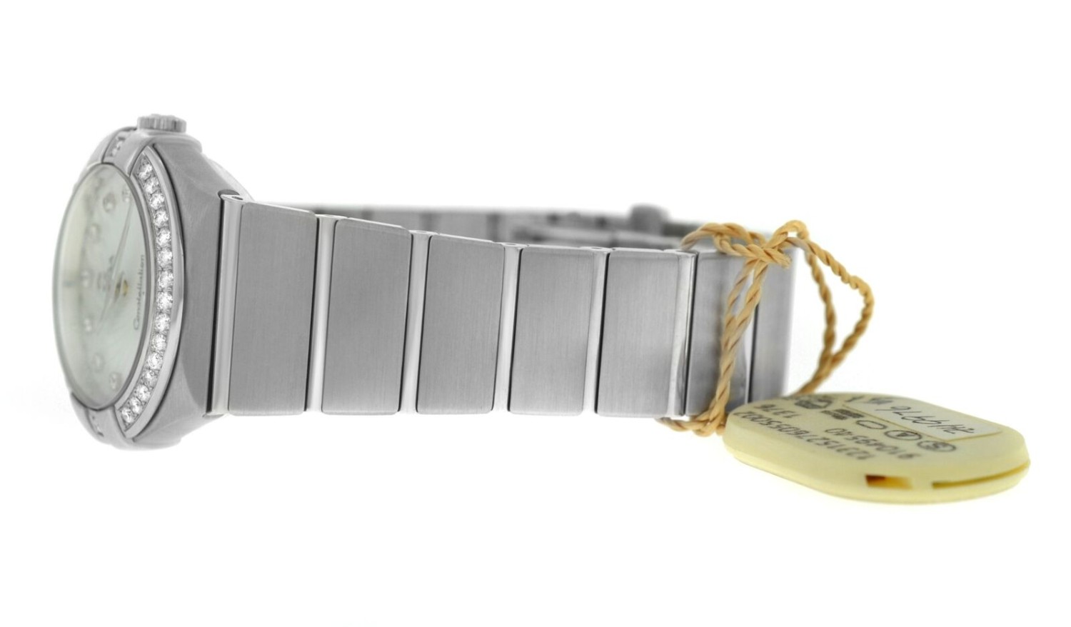 Omega Constellation 123.15.27.60.55.002 Diamond Sunburst MOP 27mm Quartz Watch -