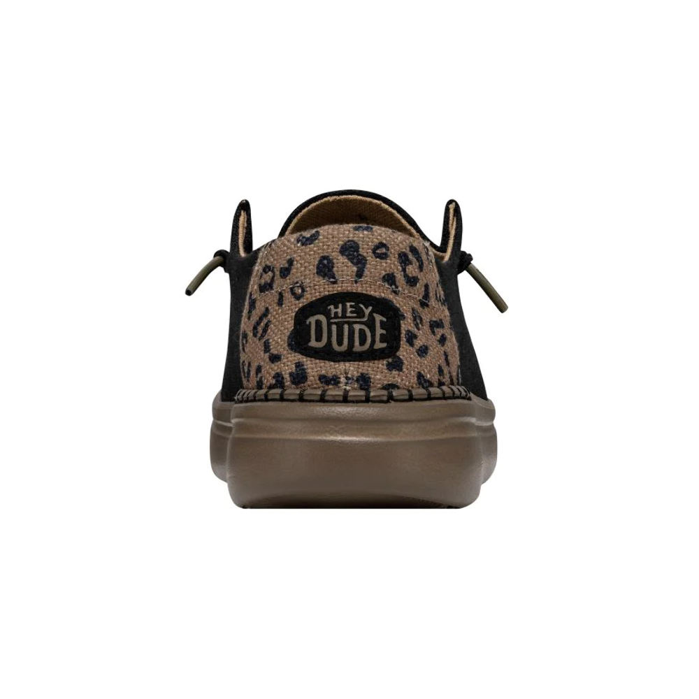 Hey Dude Wendy Rise Leo - Black | Women's Shoes | Women's Slip on Loafers