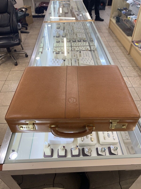 Vintage Original Fendi Leather Briefcase