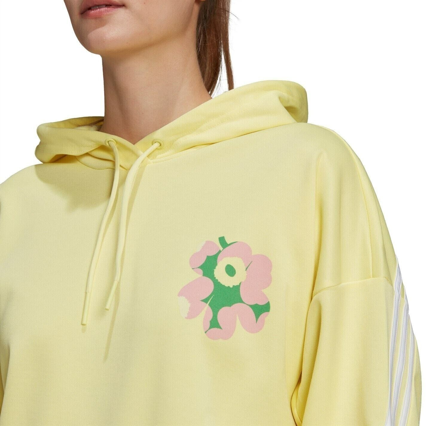 adidas x Marimekko Hoodie PLUS SIZES Yellow RRP £65 Brand New HC2936