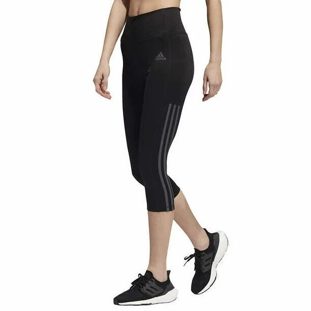 Adidas Women's 3 High Waist Belt 3/4 Capri Tights