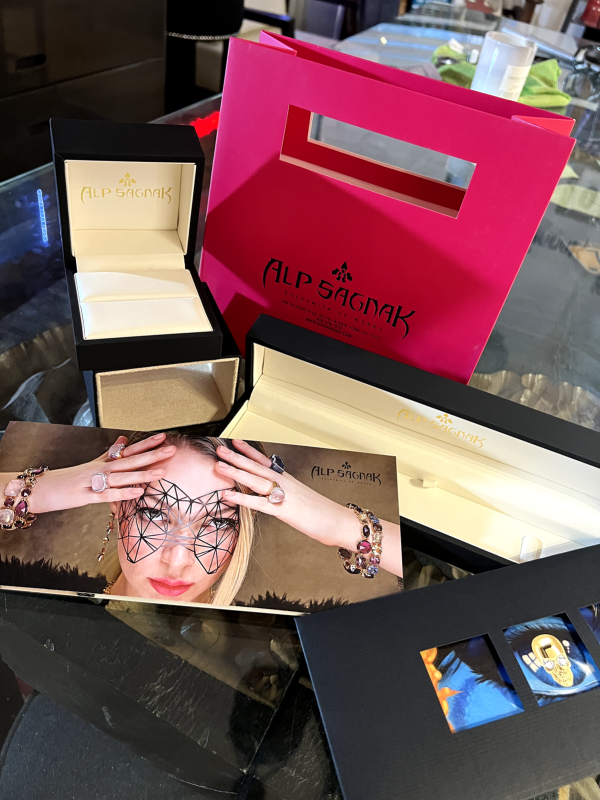 Alp Sagnak buckle 925K silver diamond garnet-