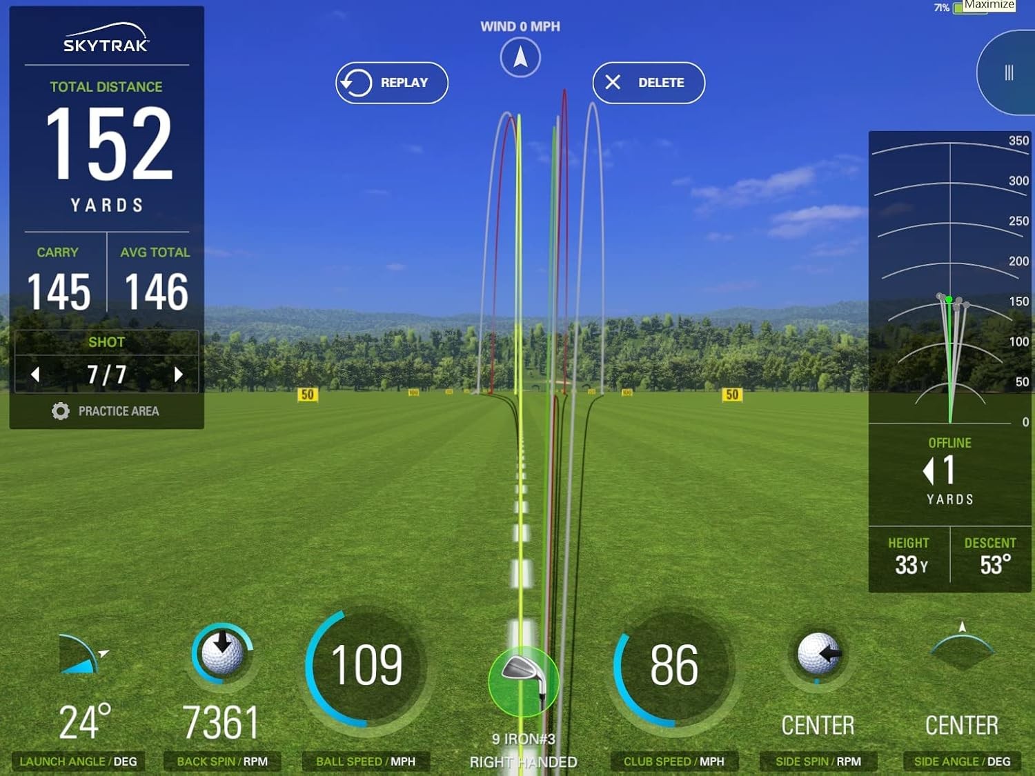 SkyTrak Golf Launch Monitor and Golf Simulator with Metal Case