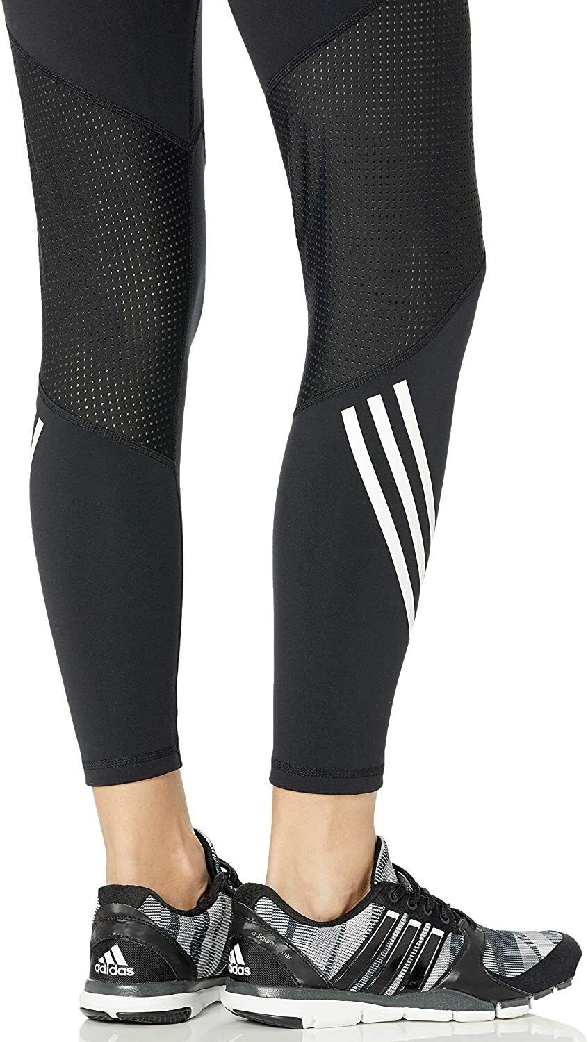 Adidas Women's Believe This High Rise 7/8 Length 3 Tight Black/White-