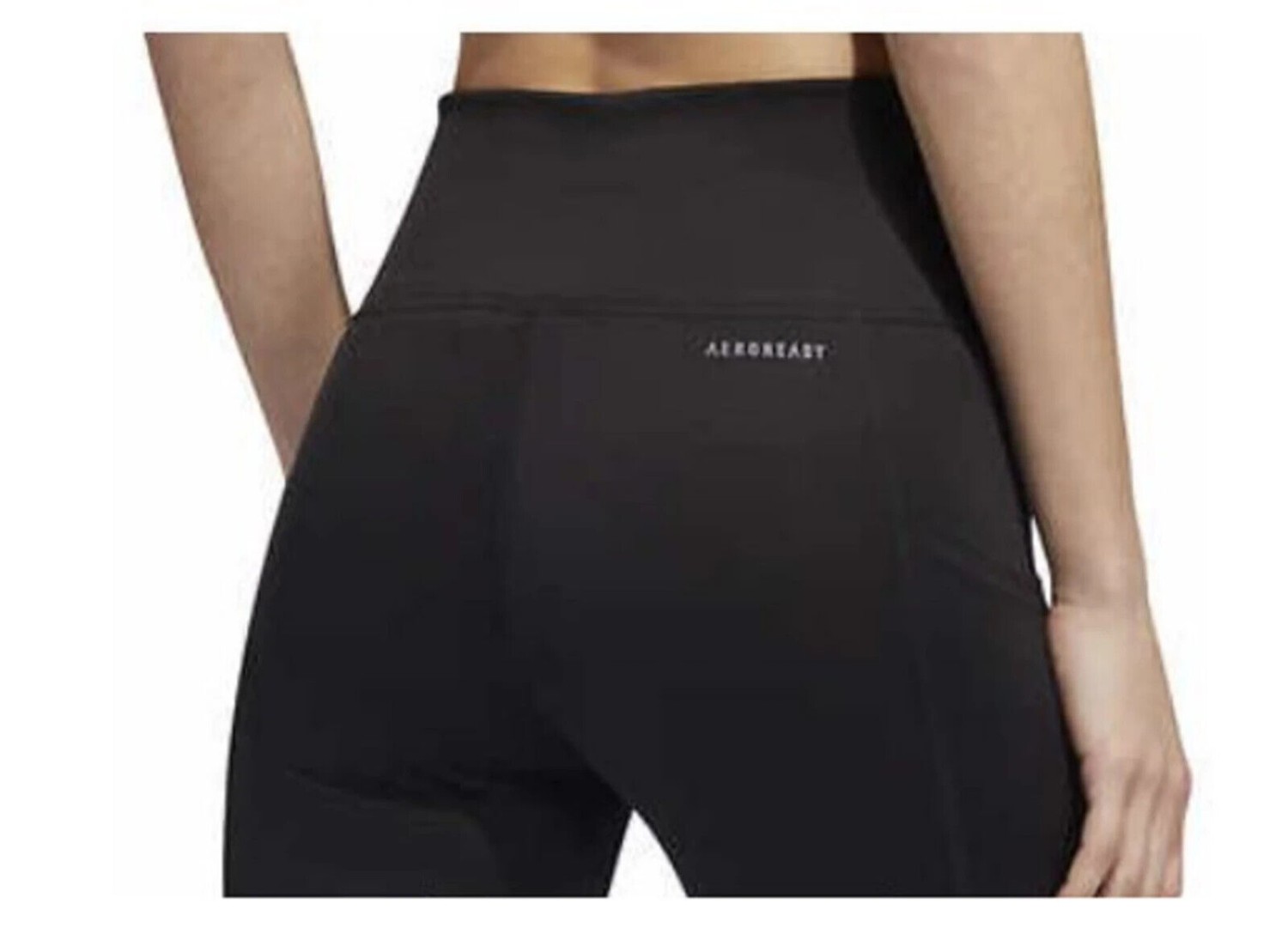 Adidas Women's 3 High Waist Belts 3/4 Capri Tights Large-