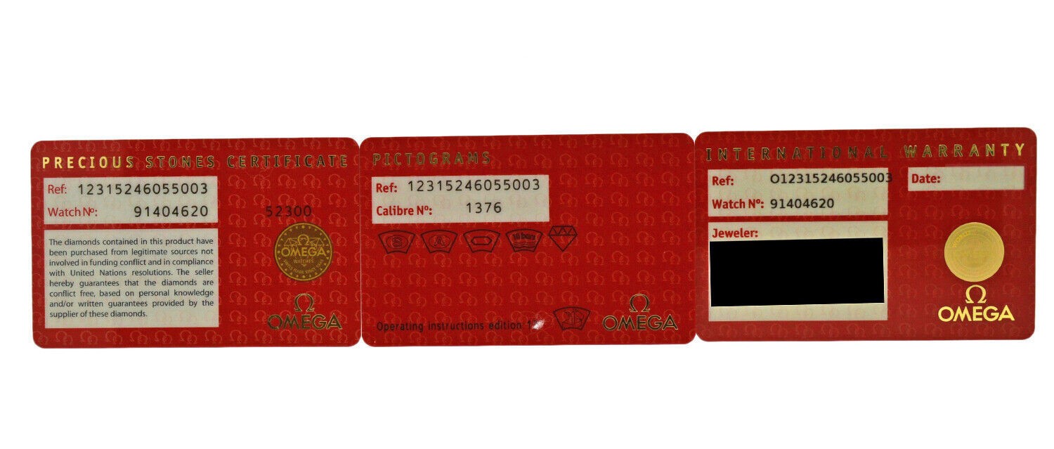 Omega Constellation 123.15.24.60.55.003 Diamond MOP 24mm Women's Quartz Watch-