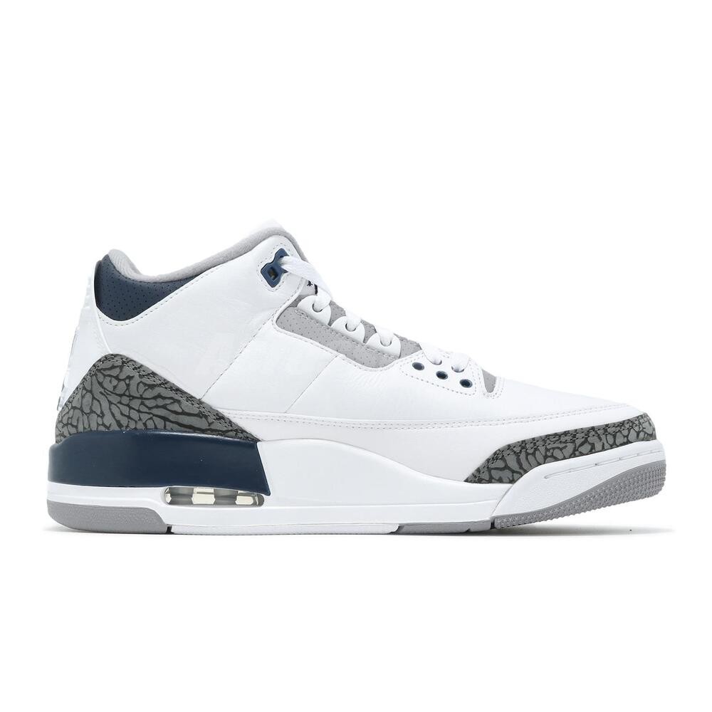 Nike Air Jordan 3 Retro AJ3 Midnight Navy Men Casual Shoes Sneakers CT8532-140