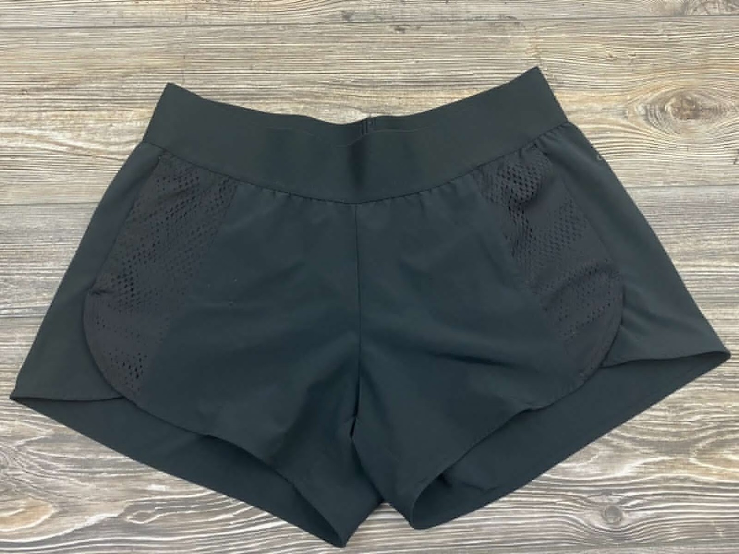 Adidas women's shorts medium stretch black polyester elastic fiber-