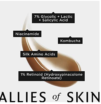Allies of Skin Rejuvenation & Hydration Bundle. Multi Acids & Retinoid Brightening Sleeping Facial. Exfoliates & Hydrates (1.7Oz) + Molecular Silk Amino Hydrating Cleanser. Nourishes & Repairs (3.4Oz)