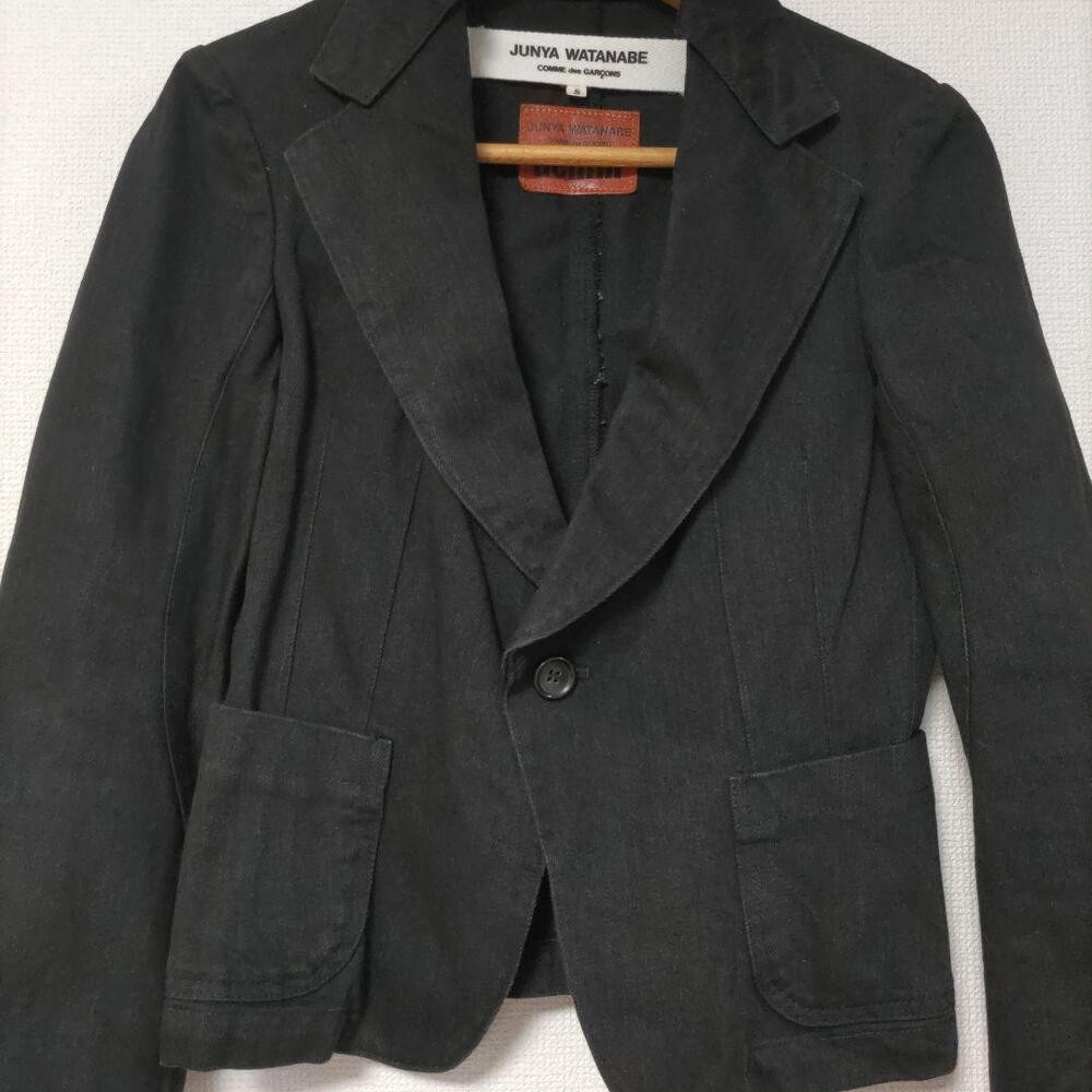 Junya Watanabe Comme Des Garcons Denim Jacket Cotton Blazer Women size JP-S