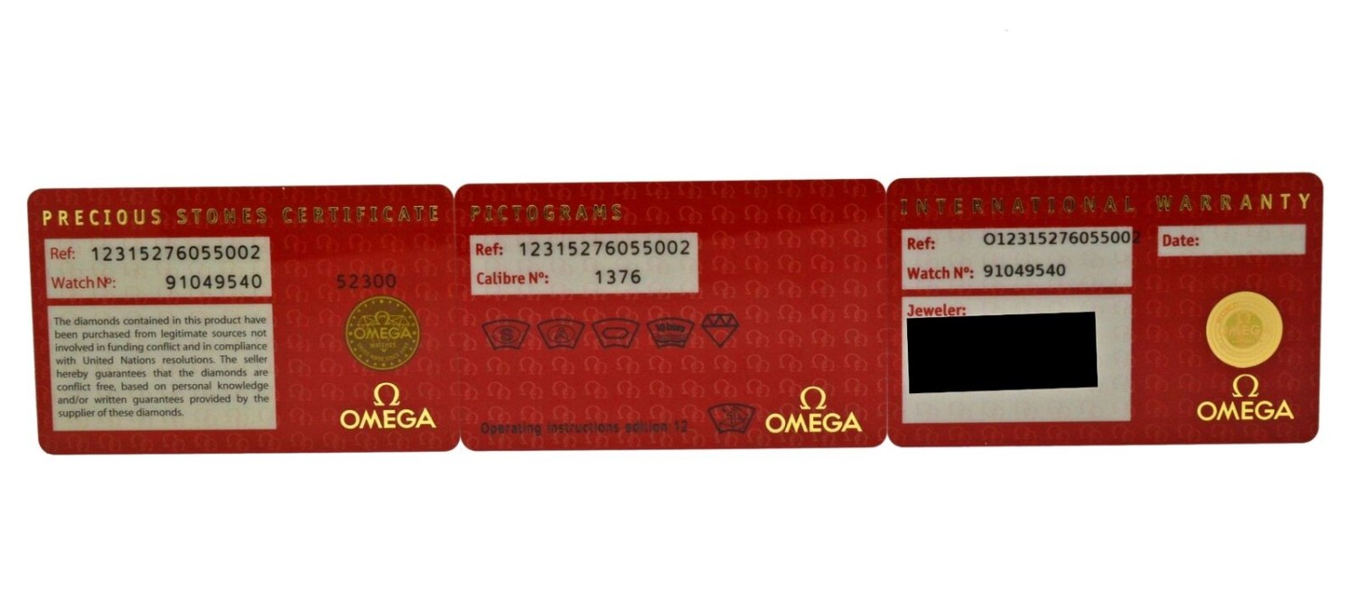 Omega Constellation 123.15.27.60.55.002 Diamond Sunburst MOP 27mm Quartz Watch -