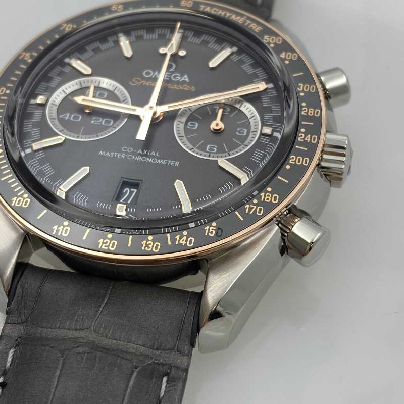 Omega Speedmaster Racing Steel Gold Gray dial Men's Watch 329.23.44.51.06.001-