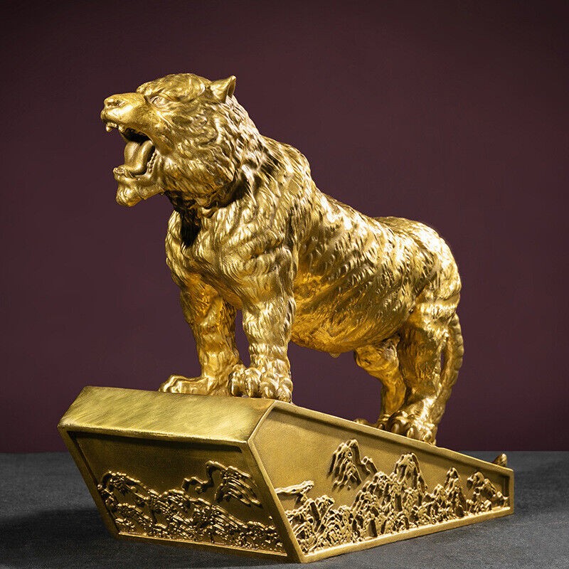 Handmade Pure Copper Tiger ornaments and crafts