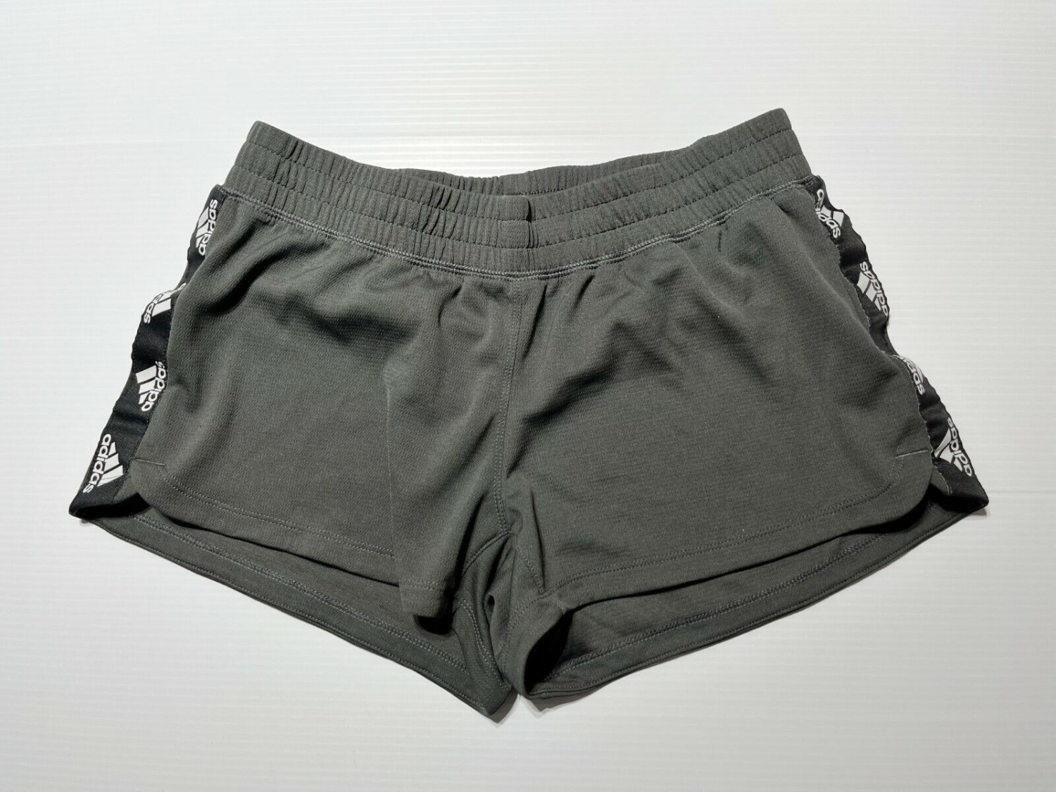 Womens Gray Adidas Stretchy Athletic Shorts Size S R5