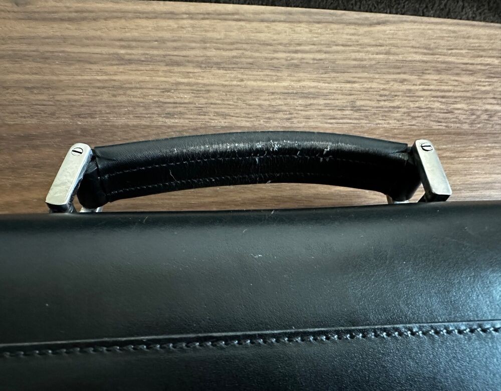 Men's PRADA Leather Black Briefcase Bag