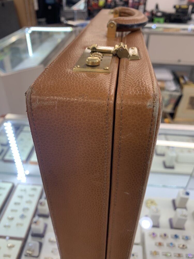 Vintage Original Fendi Leather Briefcase