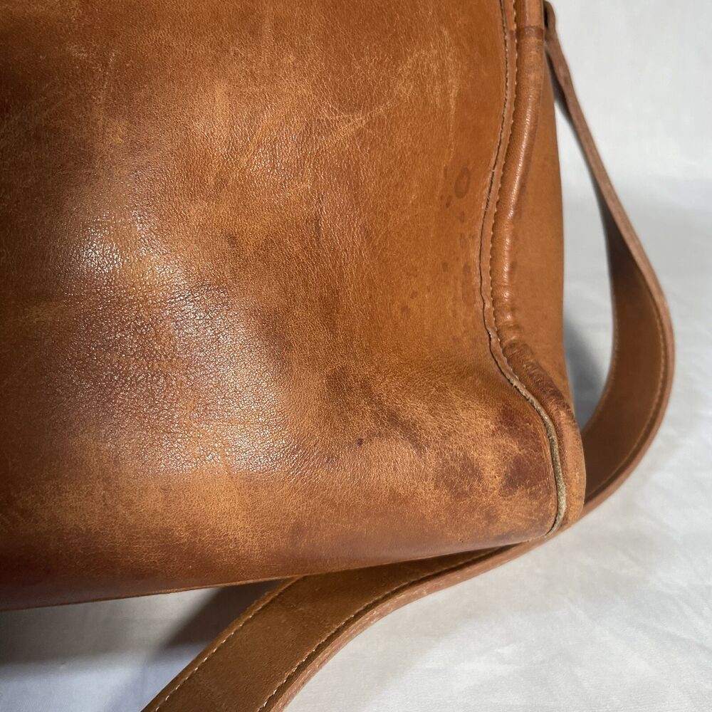 Vtg Coach Leather Bedford Briefcase Brown Tan Messenger Bag 1970s Made In USA