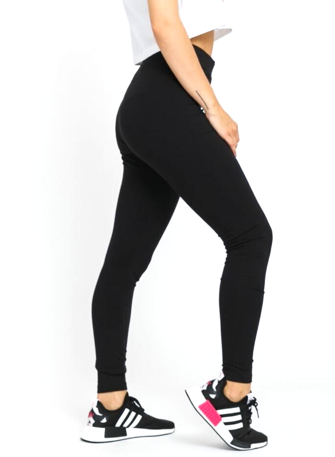 ADIDAS ORIGINALS WOMEN'S FLORAL TREFOIL TIGHTS SIZE MEDIUM #H15789 BLACK