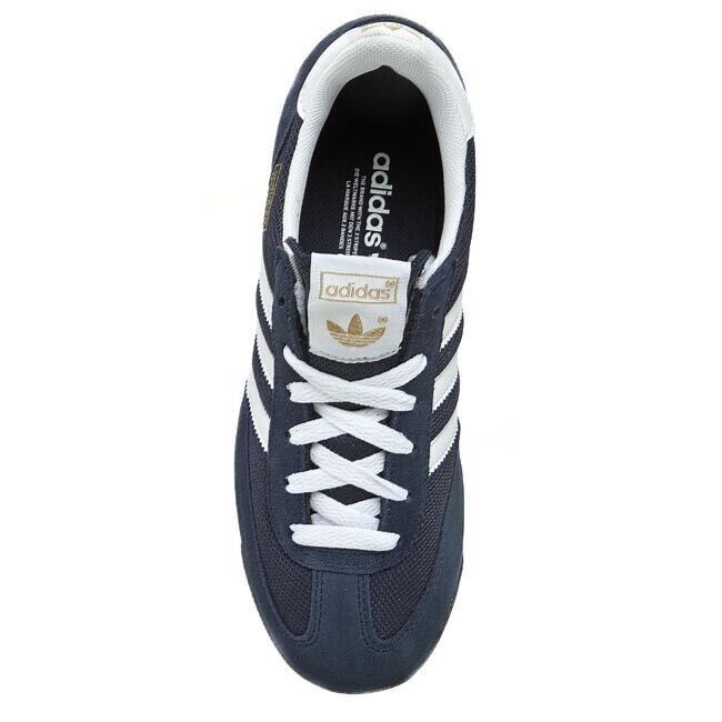 adidas dragon Mens Originals Trainers Uk Size 7 - 12 G50919 NAVY WHITE MET GOLD